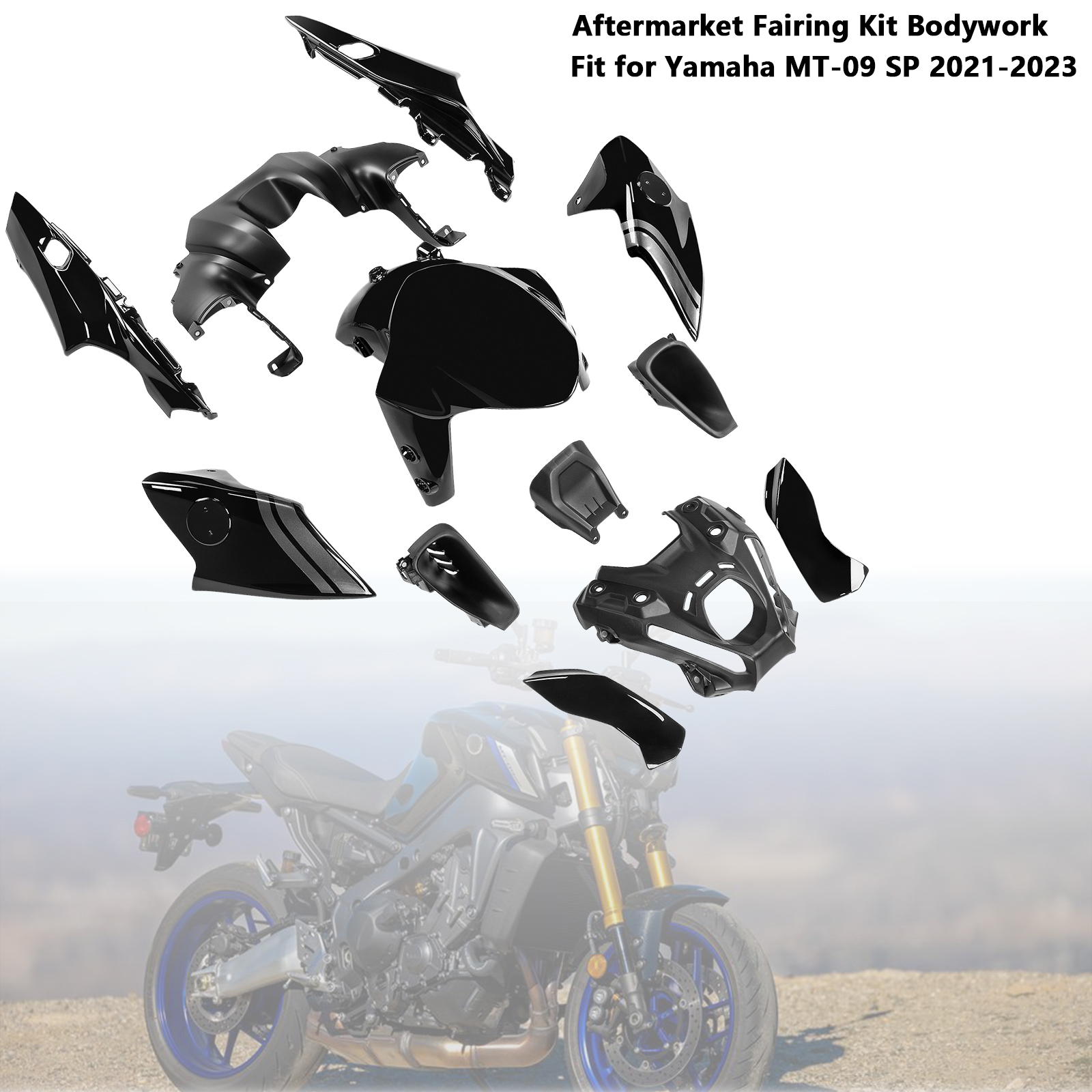 適用於 Yamaha MT-09 MT-09 SP 2021-2023 全車彩繪車殼 003-極限超快感