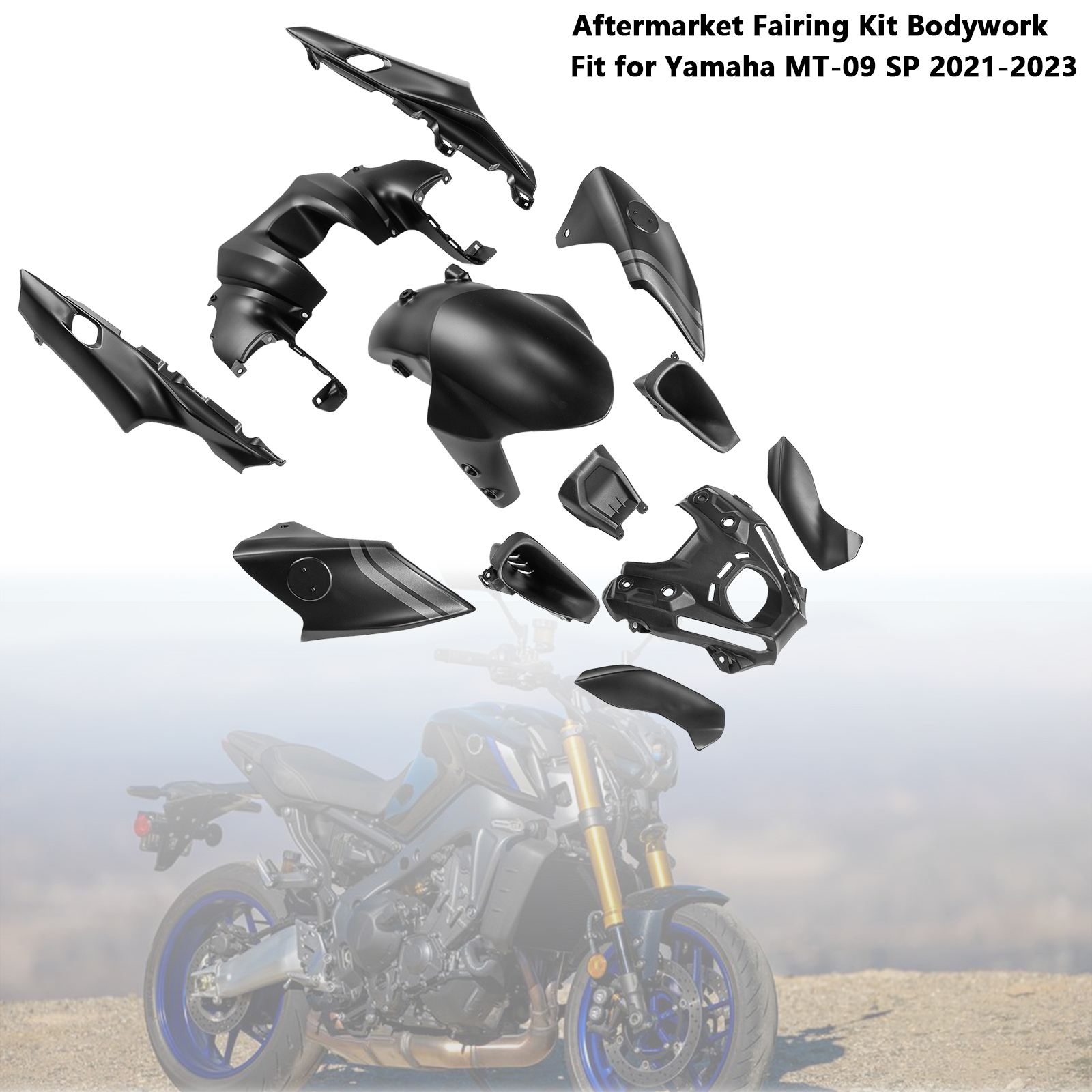 適用於 Yamaha MT-09 MT-09 SP 2021-2023 全車彩繪車殼 006-極限超快感