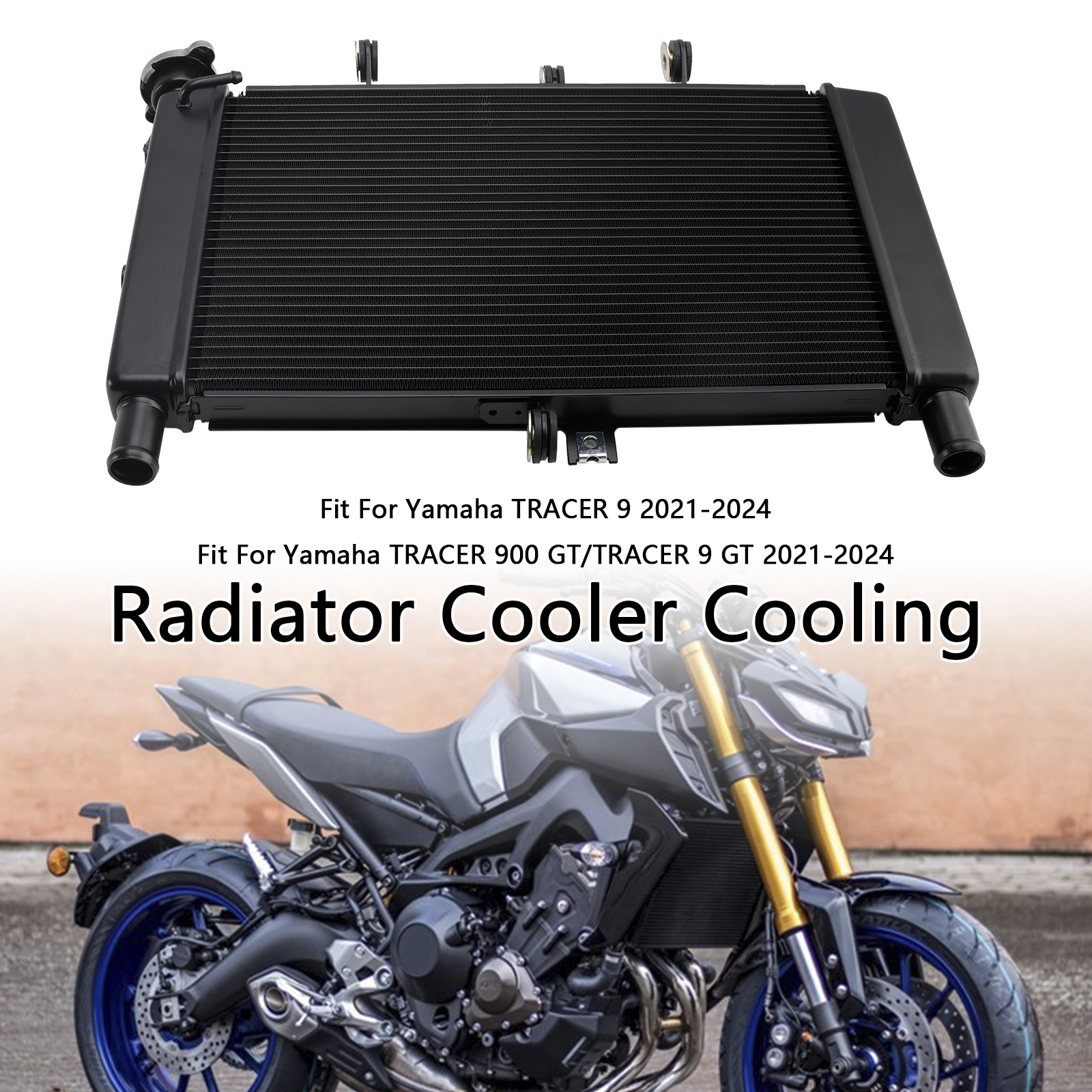 Yamaha MT-09/SP TRACER 9 XSR900 21-24專用水箱散熱器-極限超快感