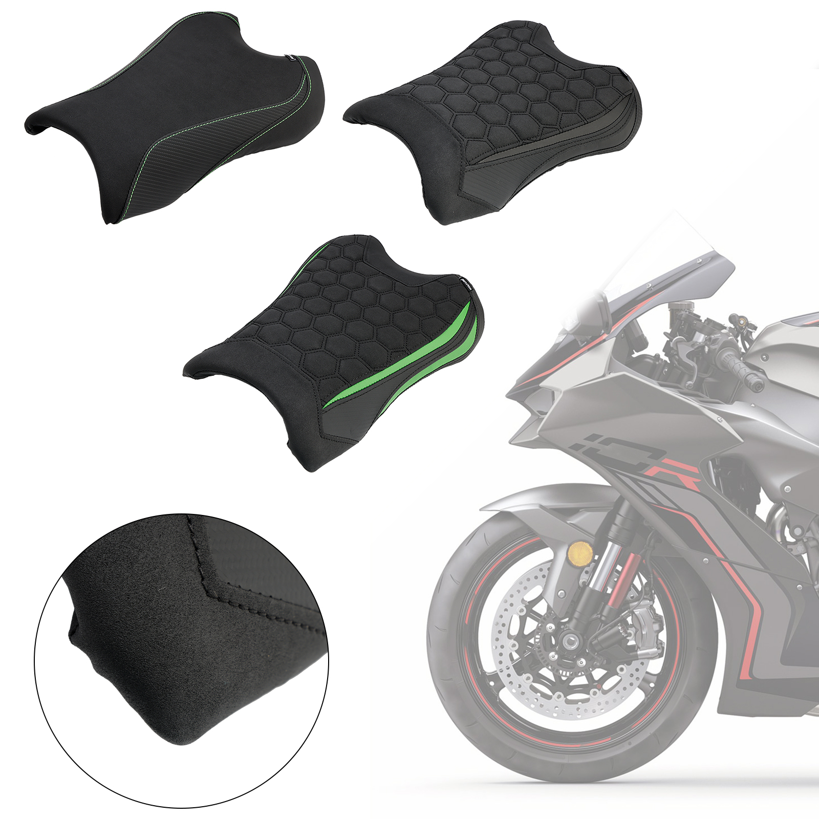 Kawasaki Zx-10R/Rr 2021-2023專用造型改裝前坐墊-極限超快感