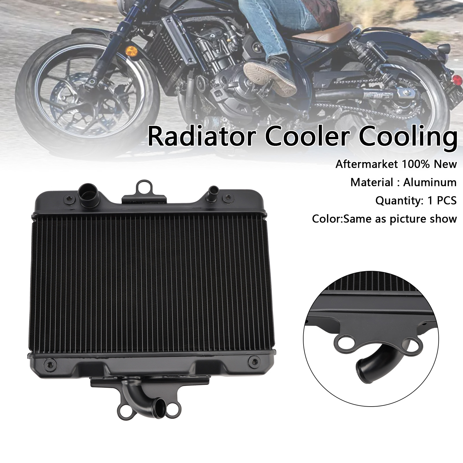 Honda Rebel CM1100 CMX1100 2021-2024專用水箱散熱器-極限超快感
