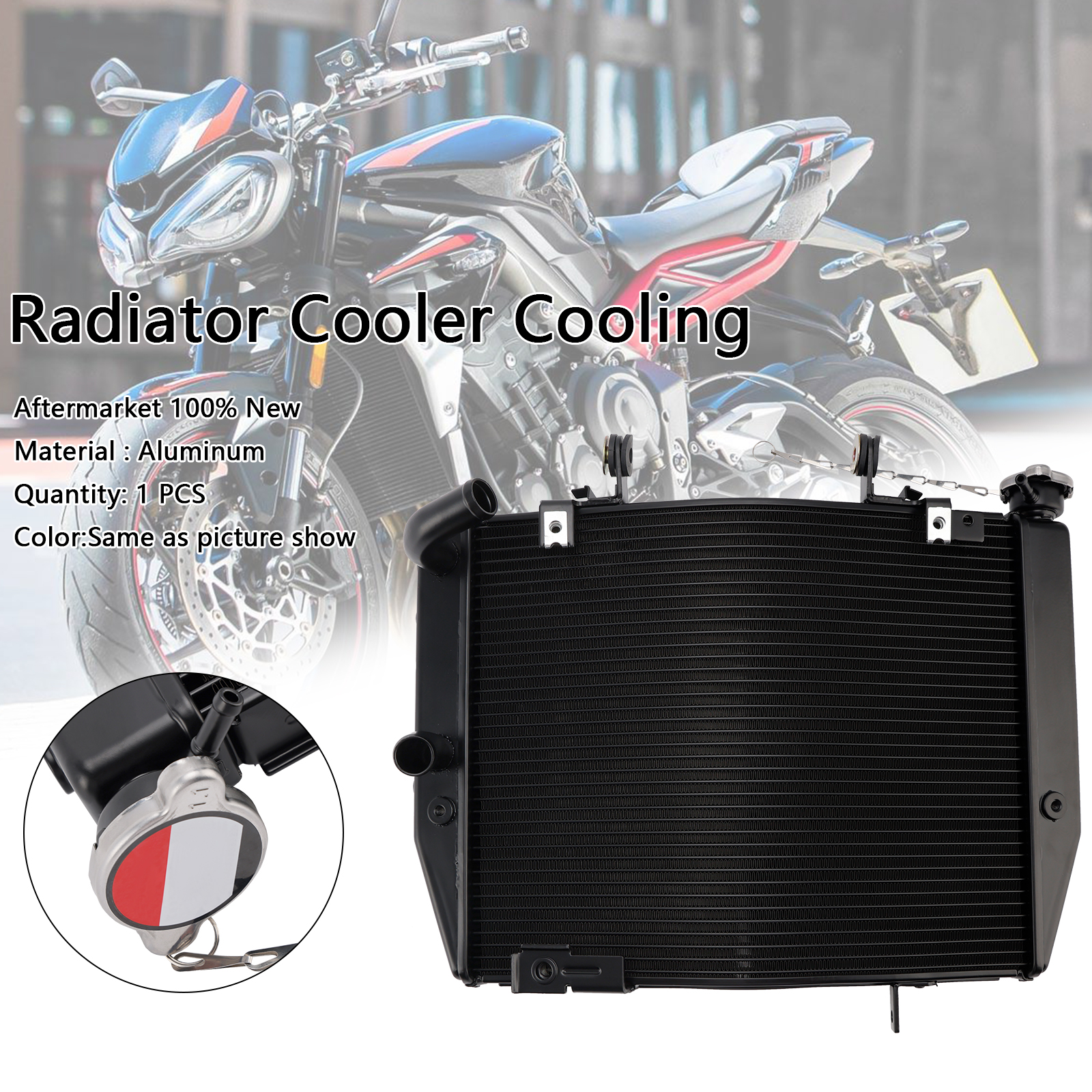 Triumph Street Triple 765 R RS 2020-2022專用水箱散熱器-極限超快感