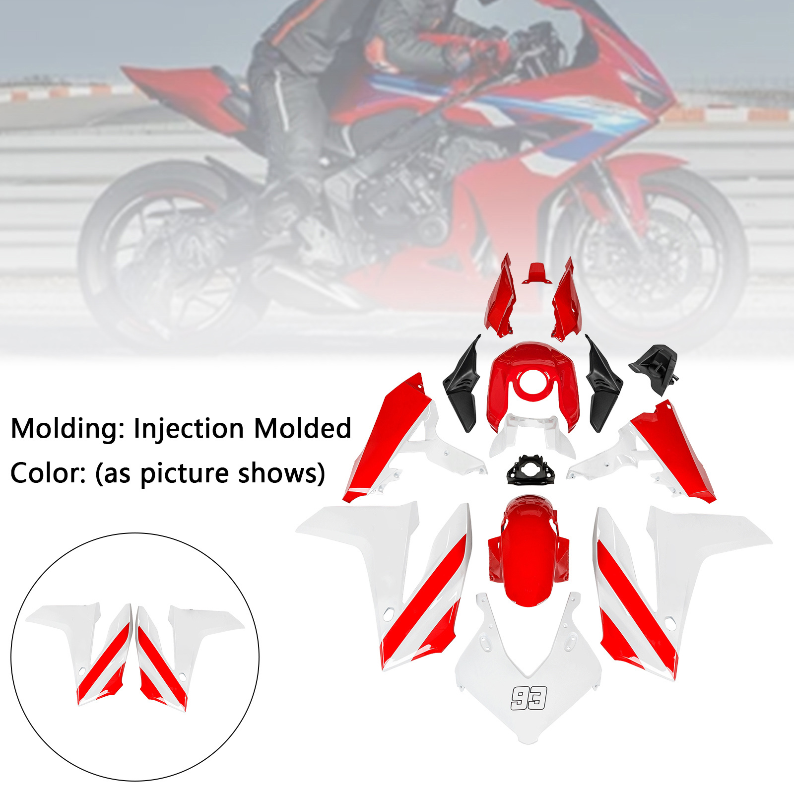 適用於 Honda CBR650R 2024-2025 全車彩繪車殼002-極限超快感