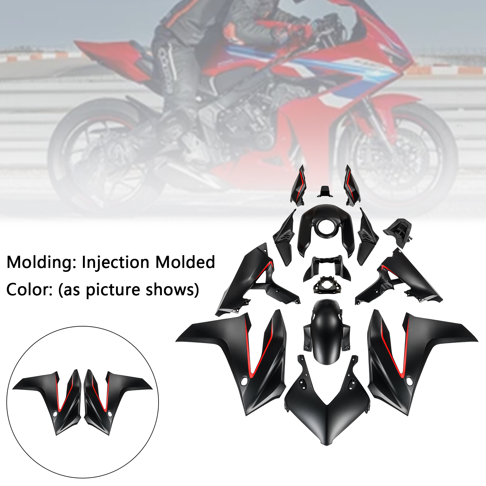 適用於 Honda CBR650R 2024-2025 全車彩繪車殼003-極限超快感