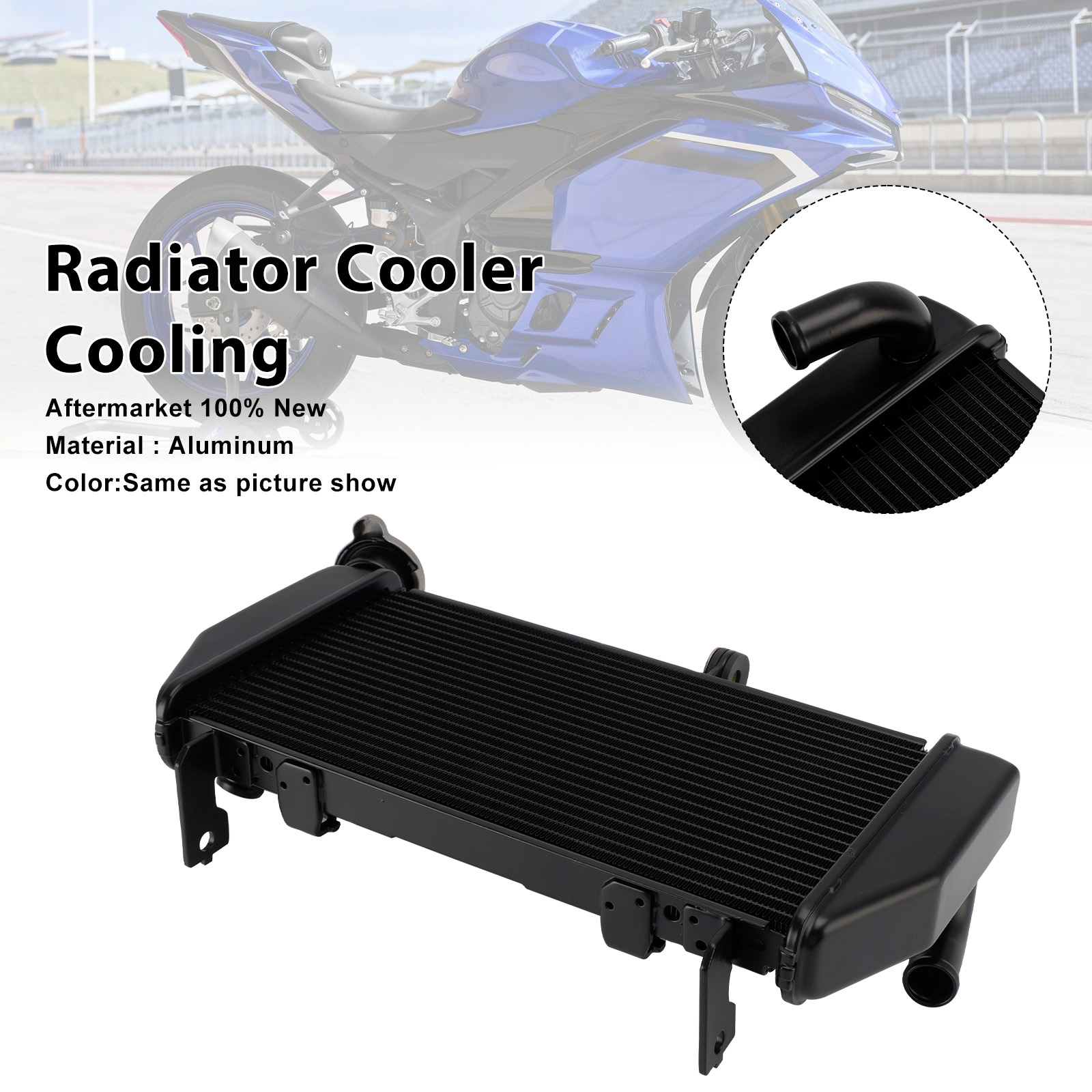 適用於 Yamaha YZF-R3 YZFR3 MT-03 2015-2025 水箱散熱器-極限超快感