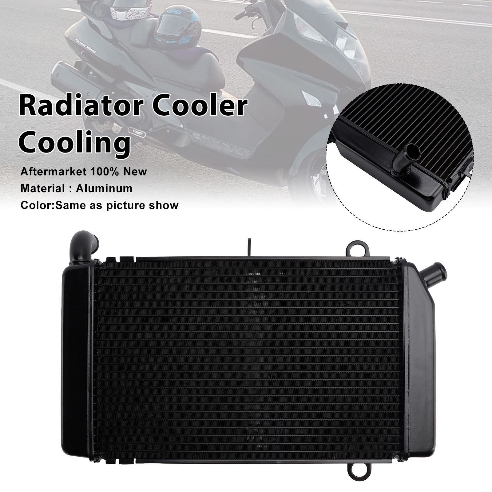 適用於 Honda Silverwing 600 FSC600 02-13 FSC400 02-04 水箱散熱器
