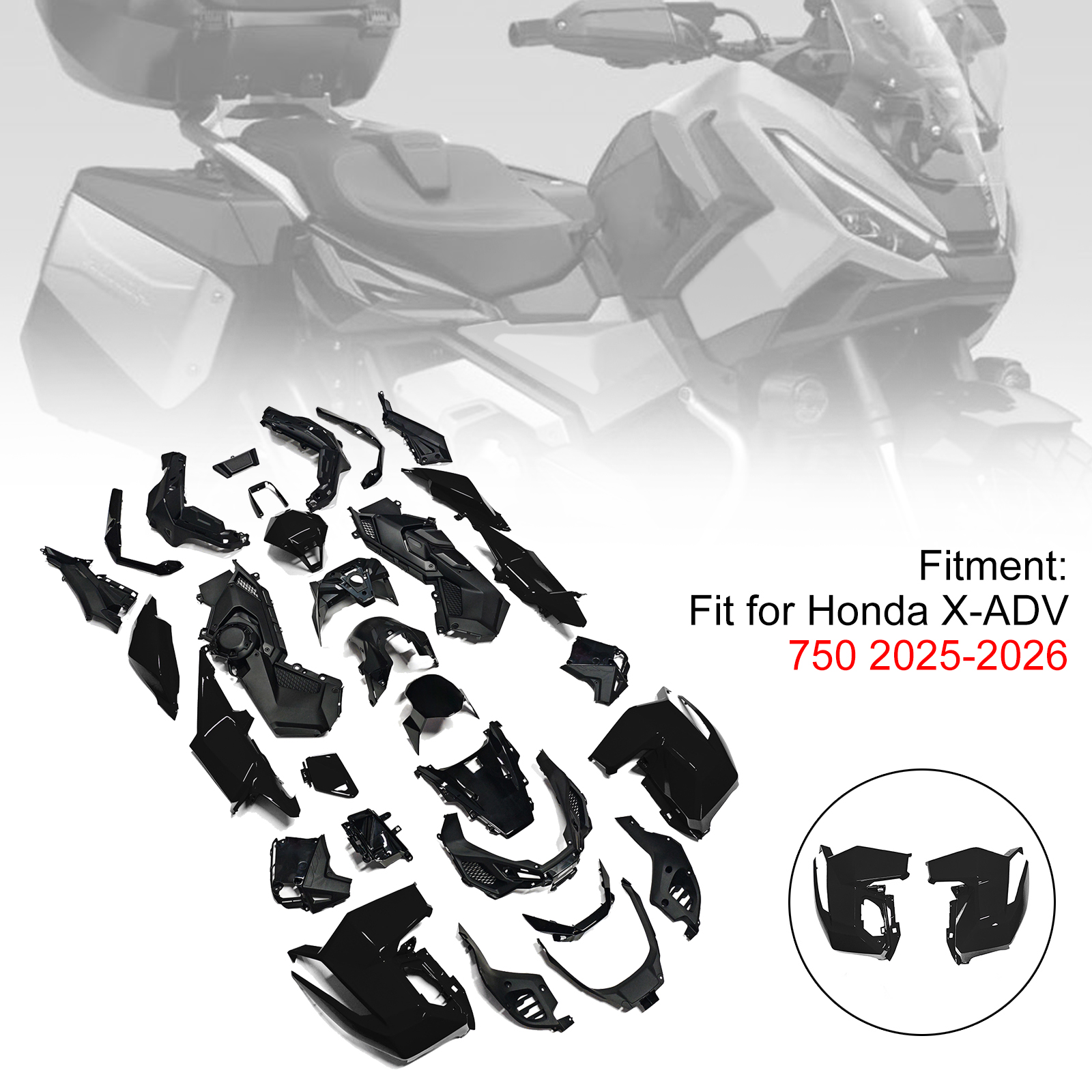 適用於 Honda X-ADV 750 2025-2026 全車彩繪車殼002-極限超快感