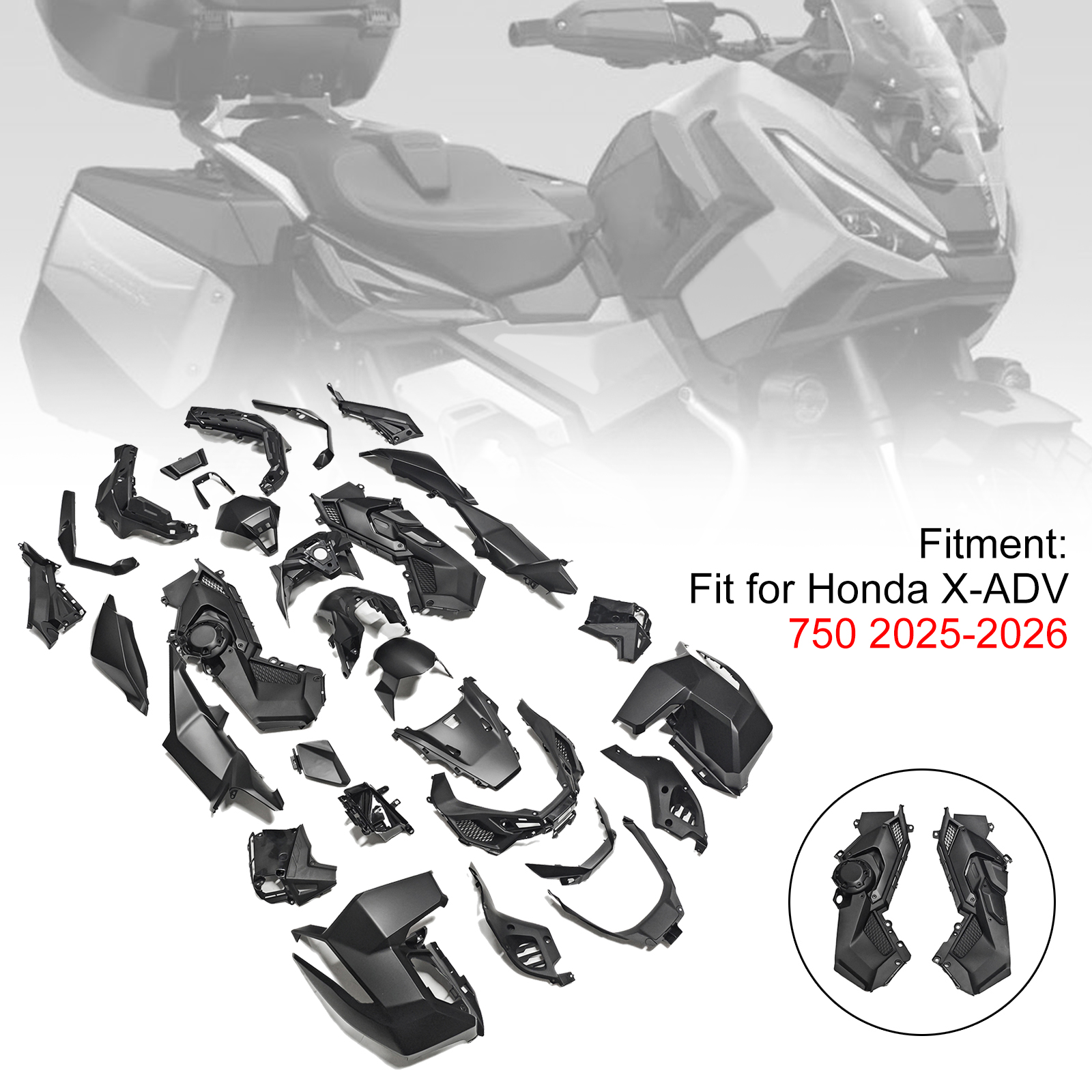 適用於 Honda X-ADV 750 2025-2026 全車彩繪車殼003-極限超快感