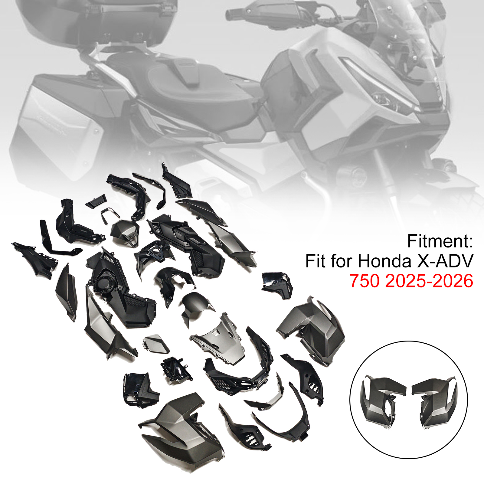 適用於 Honda X-ADV 750 2025-2026 全車彩繪車殼004-極限超快感