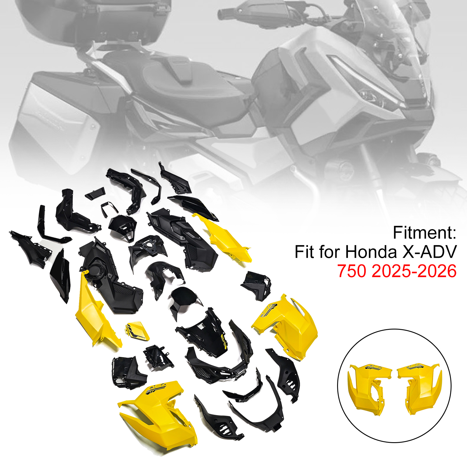 適用於 Honda X-ADV 750 2025-2026 全車彩繪車殼005-極限超快感