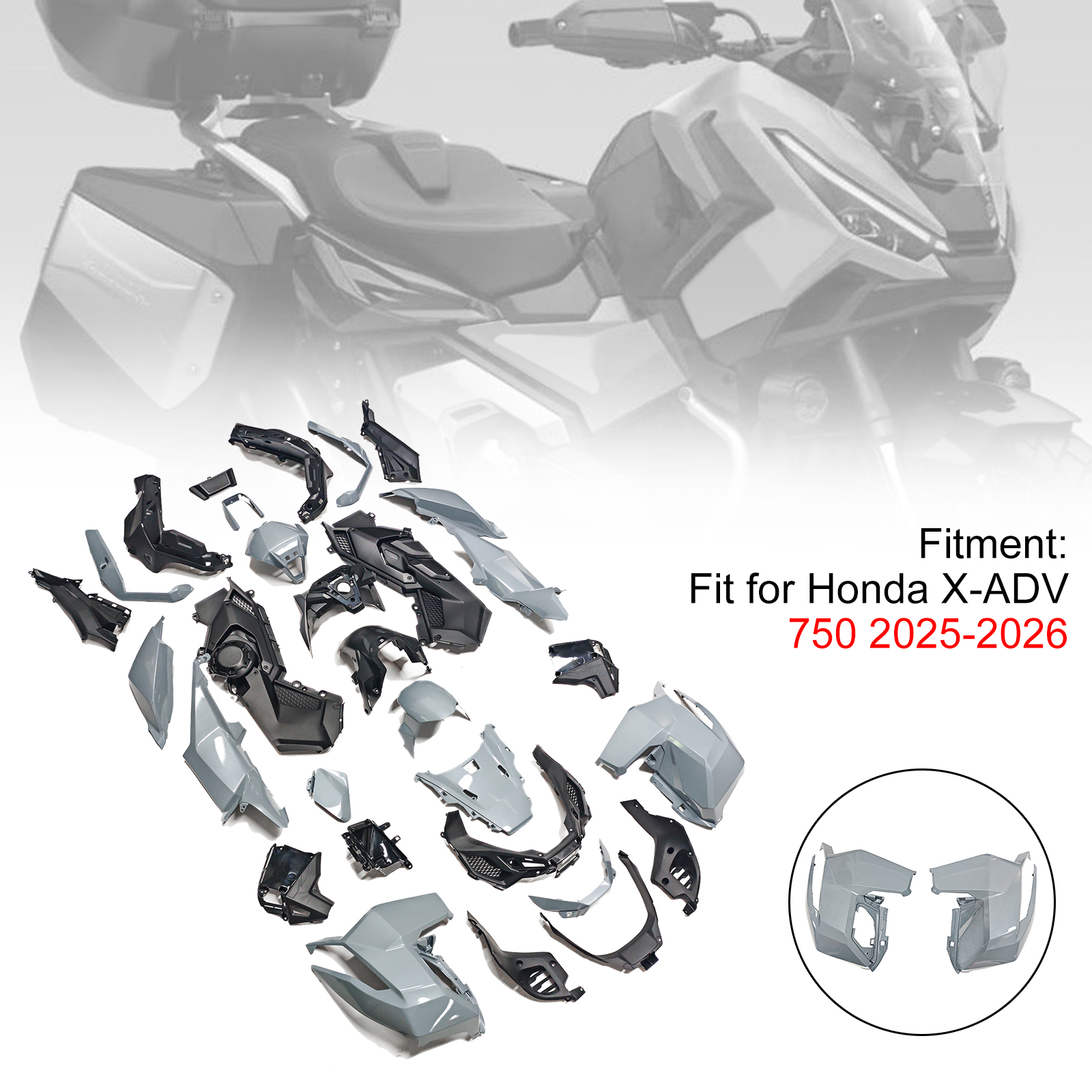 適用於 Honda X-ADV 750 2025-2026 全車彩繪車殼007-極限超快感