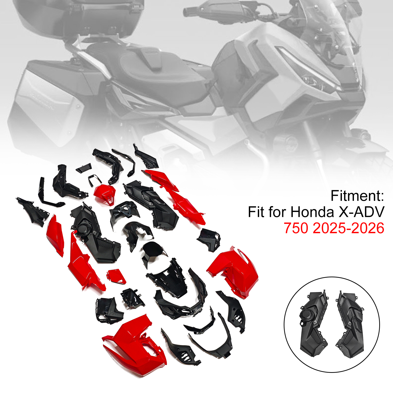 適用於 Honda X-ADV 750 2025-2026 全車彩繪車殼009-極限超快感