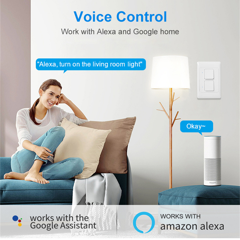 TUYA Smart WIFI Lichtschalter Schalter 1/2/3 Gang Alexa Google Yandex Alice  App
