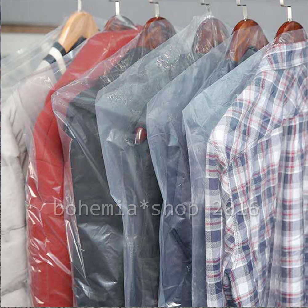 10//20 Pcs Kleiderschutzhülle Kleidersack Schutzhülle transparent Mantelschutz