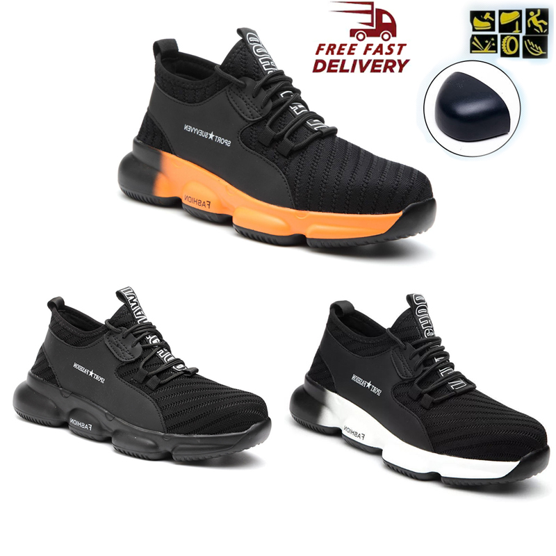 Mens Safety Shoes Steel Toe Cap Work 