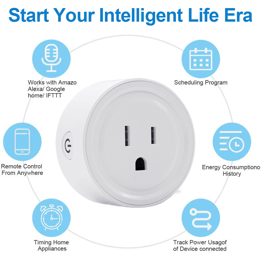 AIIAT Intelligent WiFi Smart Timer UK Plug Socket Outlet App