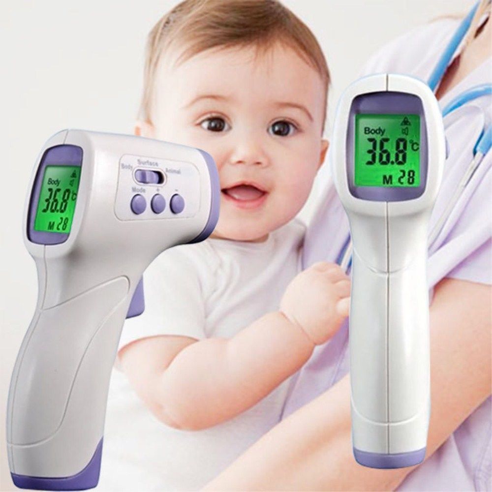 LCD Digital Non-contact IR Infrared Thermometer Forehead Body ...