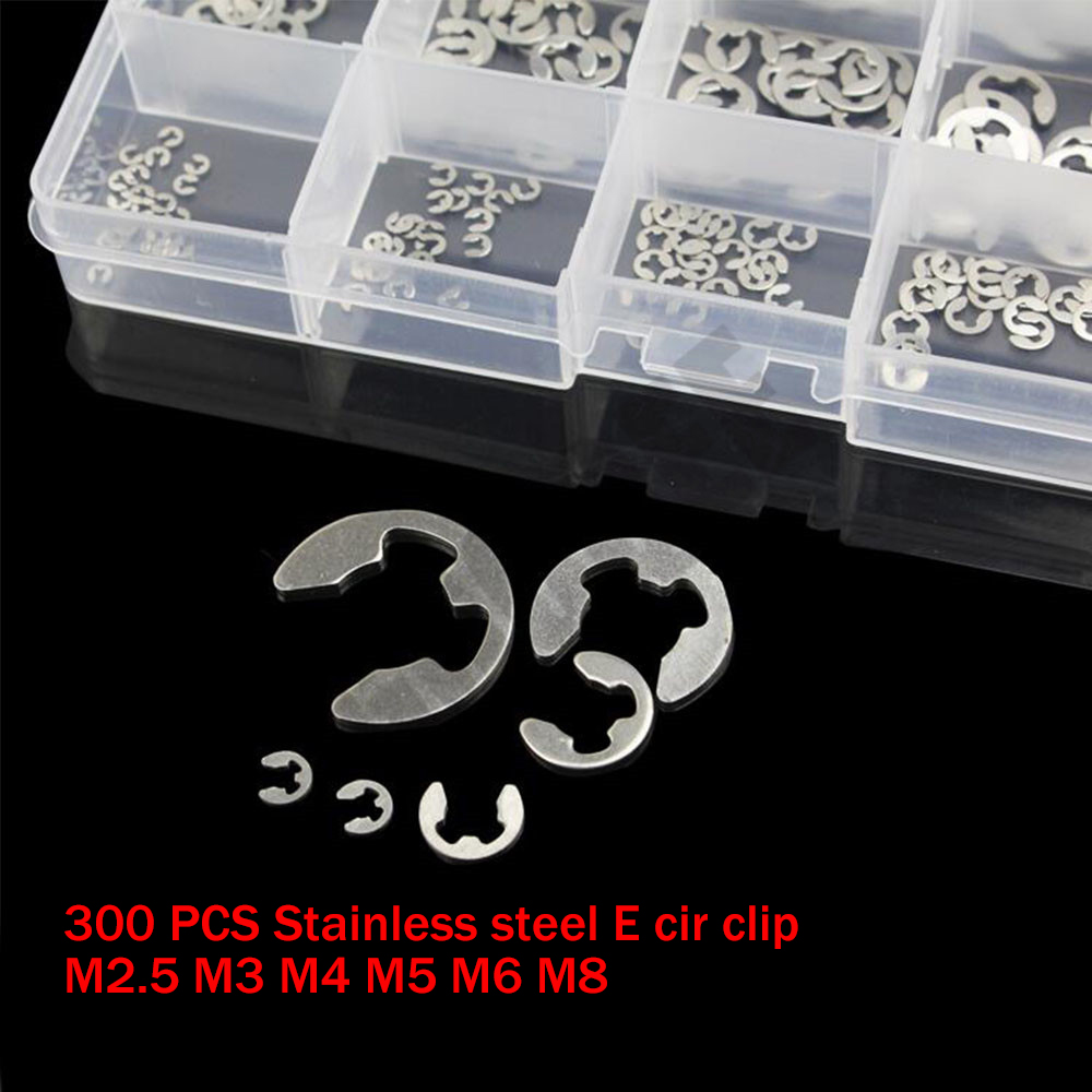M 1.5-M10 E Ringe Ring Set Sicherungsringe Seegerringe Sicherungsring 200 tlg