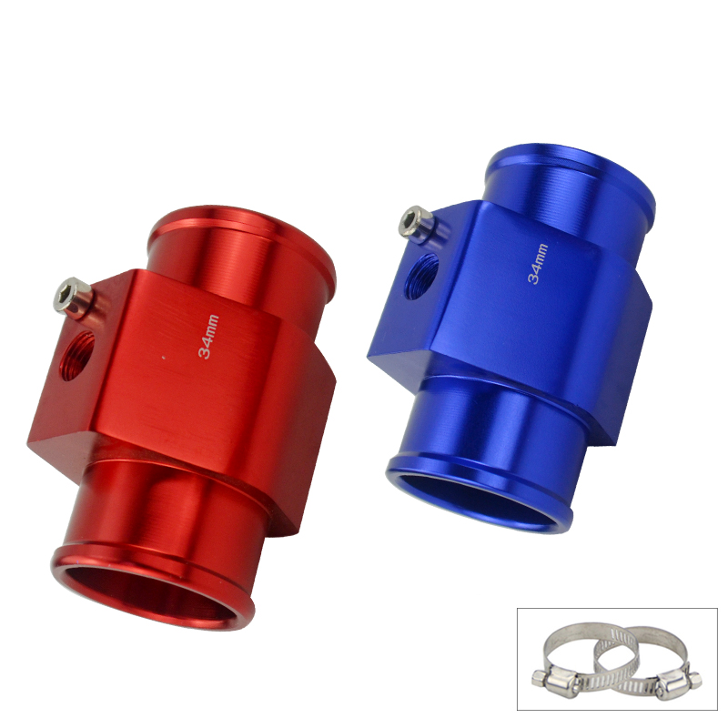 S180 36MM LCD Car Water Temperature Meter Sensor Gauge Radiator Hose Joint Pipe