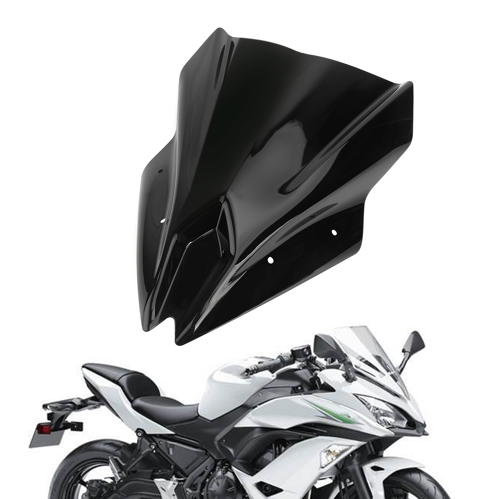 Motorcycle Windscreen Screen Windshield for Kawasaki Ninja 650 2017