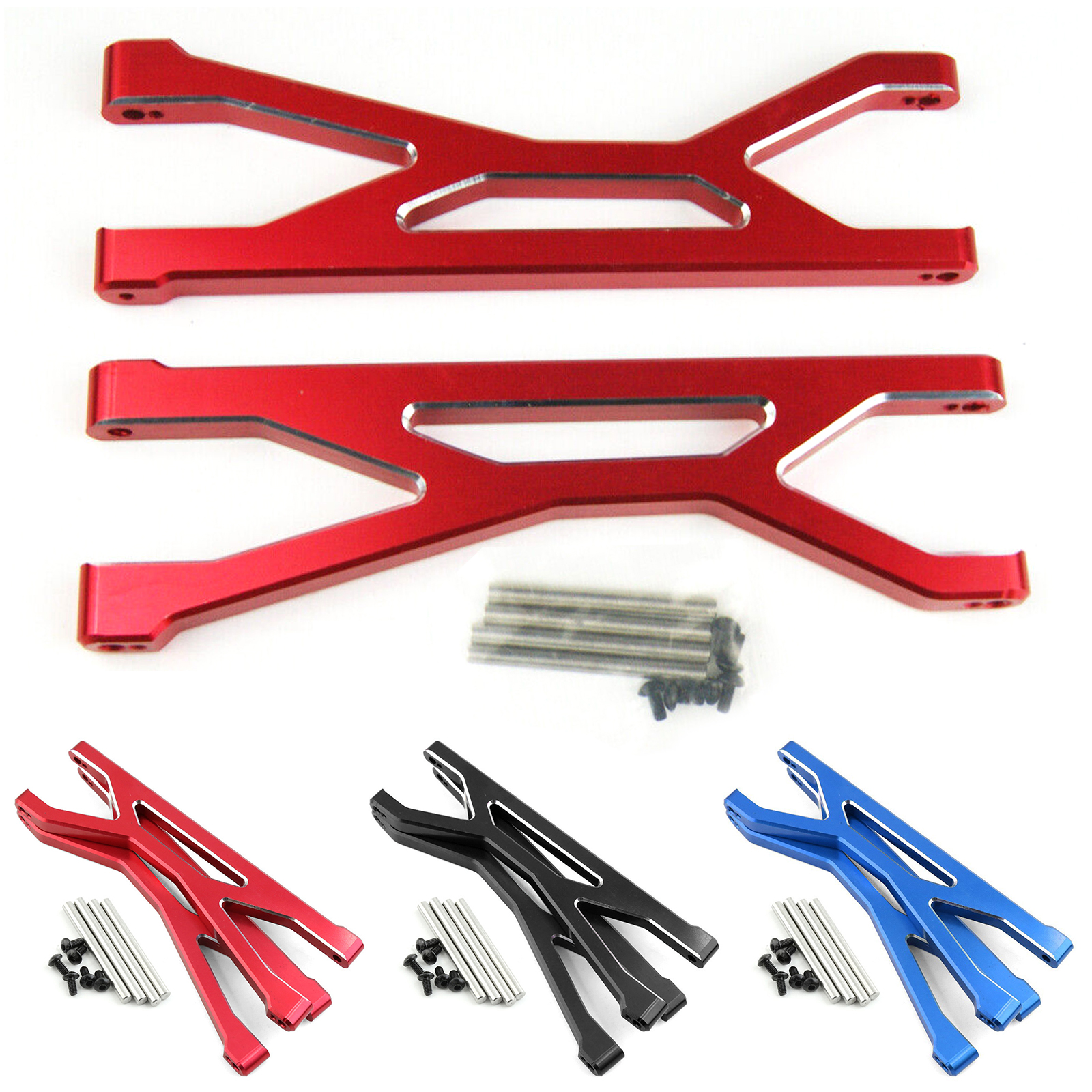 ま。様 For 1/5 Traxxas X-MAXX Metal Front & Rear Steering Knuckle Swing