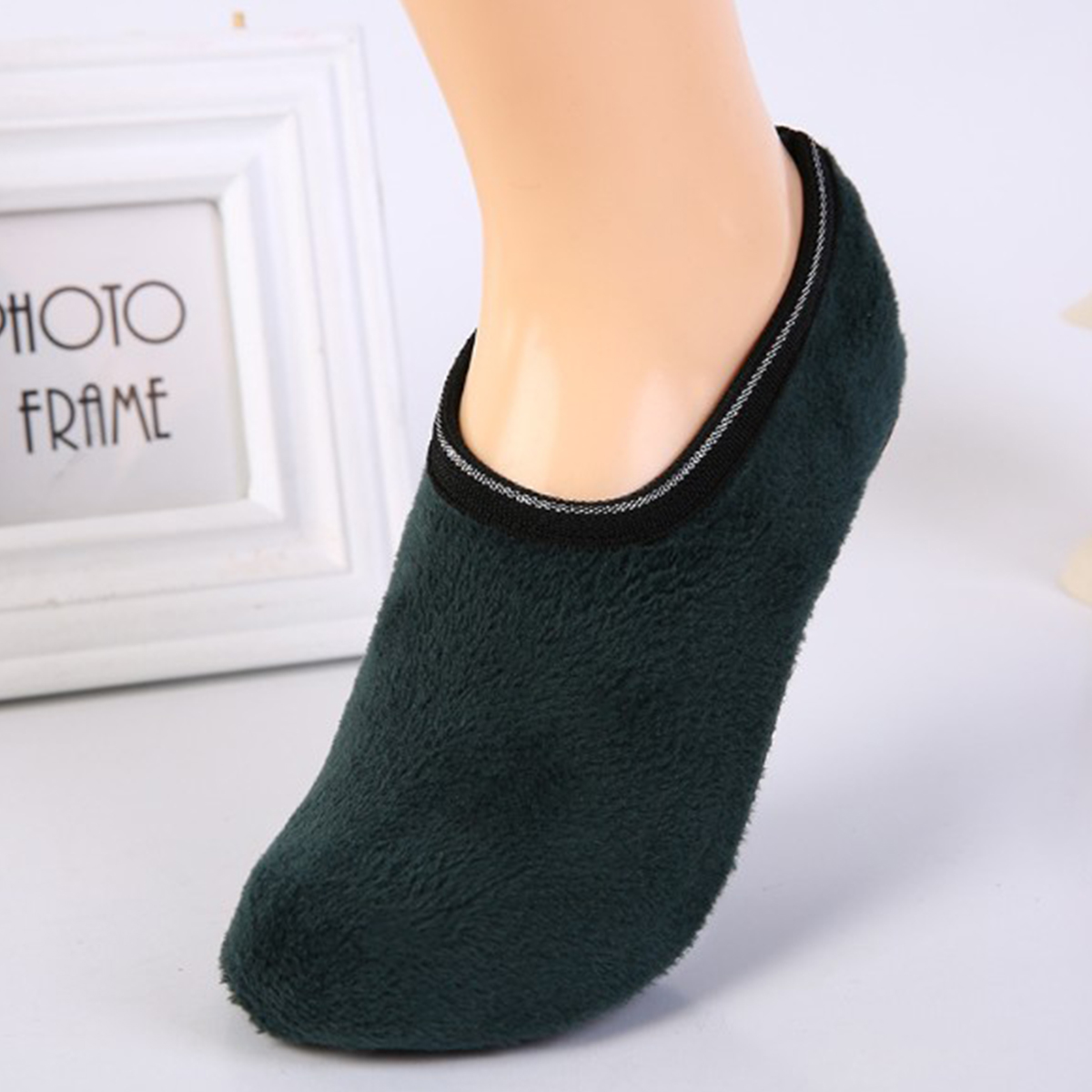 Womens Ladies Slipper NonSlip Antiskid Socks Warm Soft Fleece Gripper