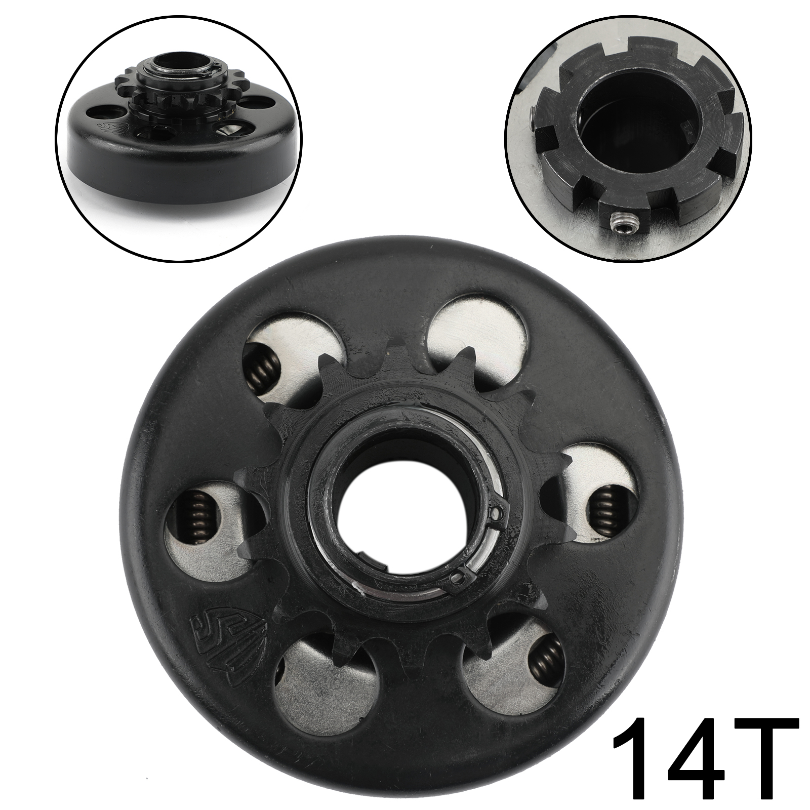 13HP Go Kart Centrifugal Clutch 1inch Bore 14T 14 Tooth For 40 41 420 ...