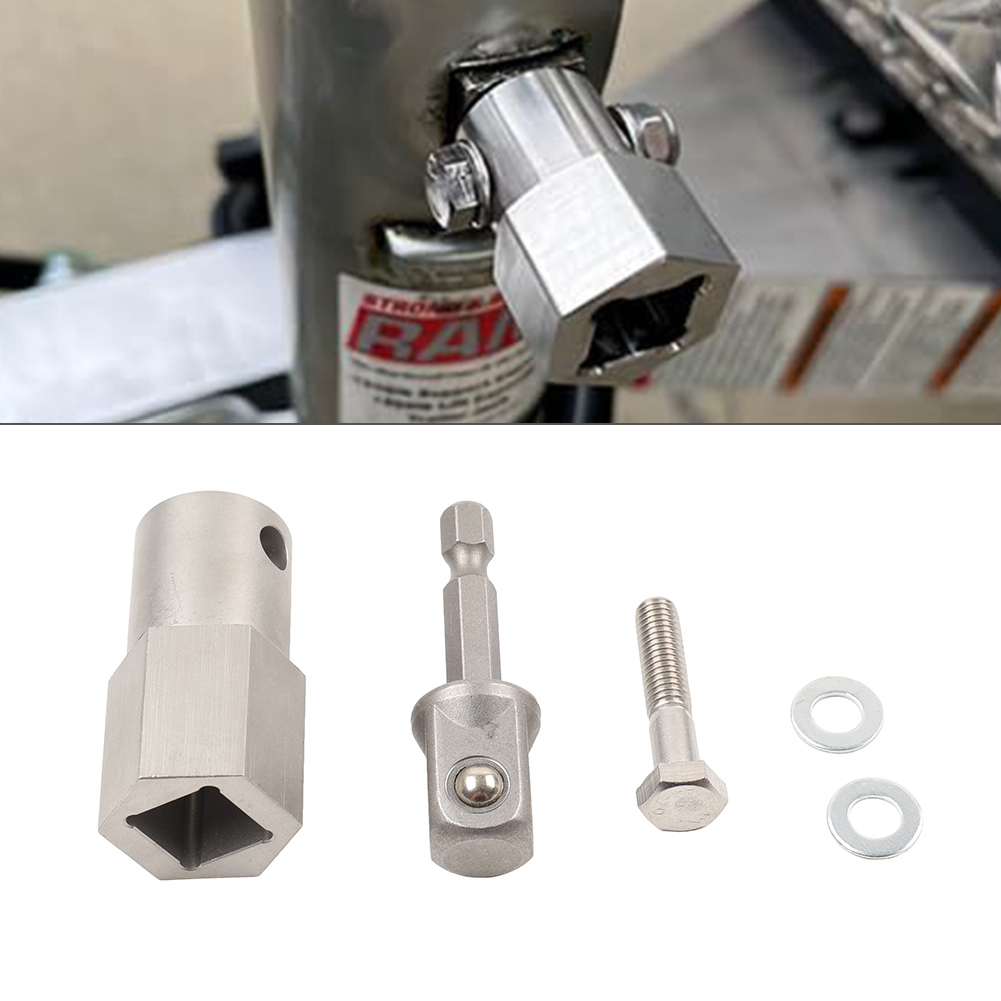 Trailer Jack Crank Handle Cordless Drill Adapter | 1/2 Inch Socket