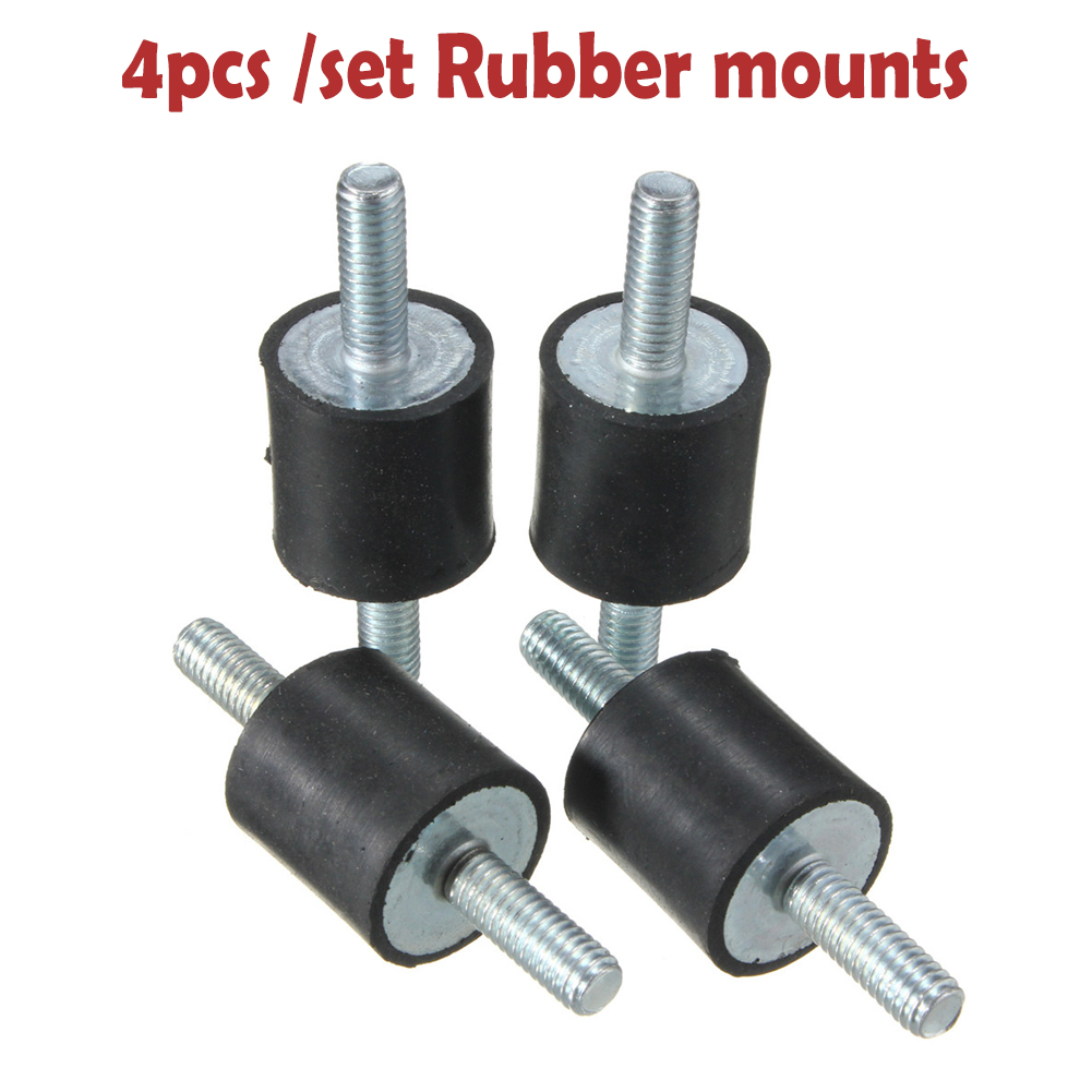 4X M8 Anti Vibration Rubber Mounts Shock Damper For Car Air Compressors