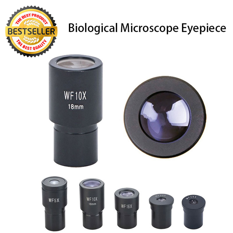 WF5X 10X 16X 20X 25X Biological Microscope Eyepiece Ocular Lens for Lab
