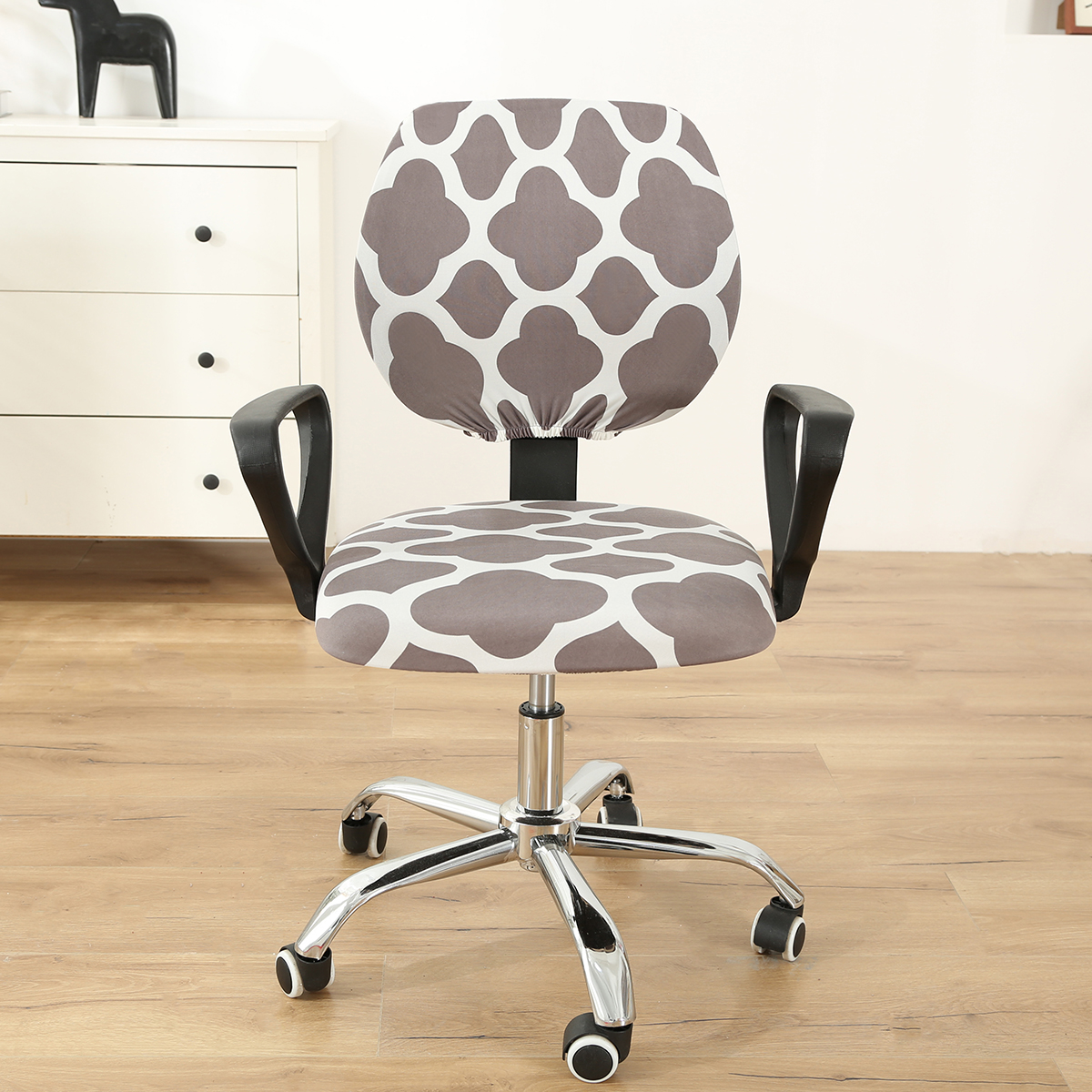 Split Computer Office Rotating Chair Cover Slipcover ...