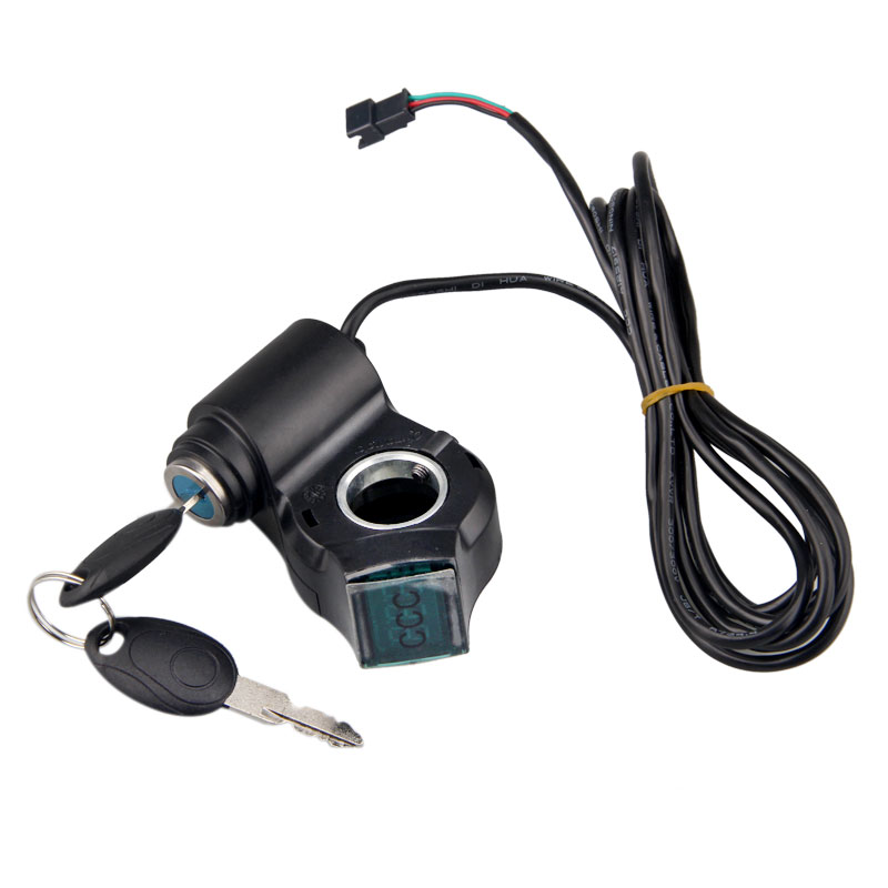 Thumb Throttle Display Battery Voltage Key Switch Power Electric Bike Scooter