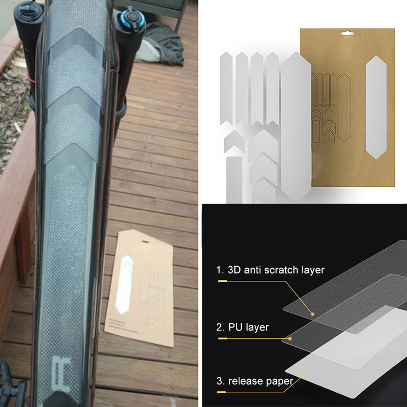 For Mountain Bike Frame Guard Protective Film Anti-scratch Bicycle Decal Sticker