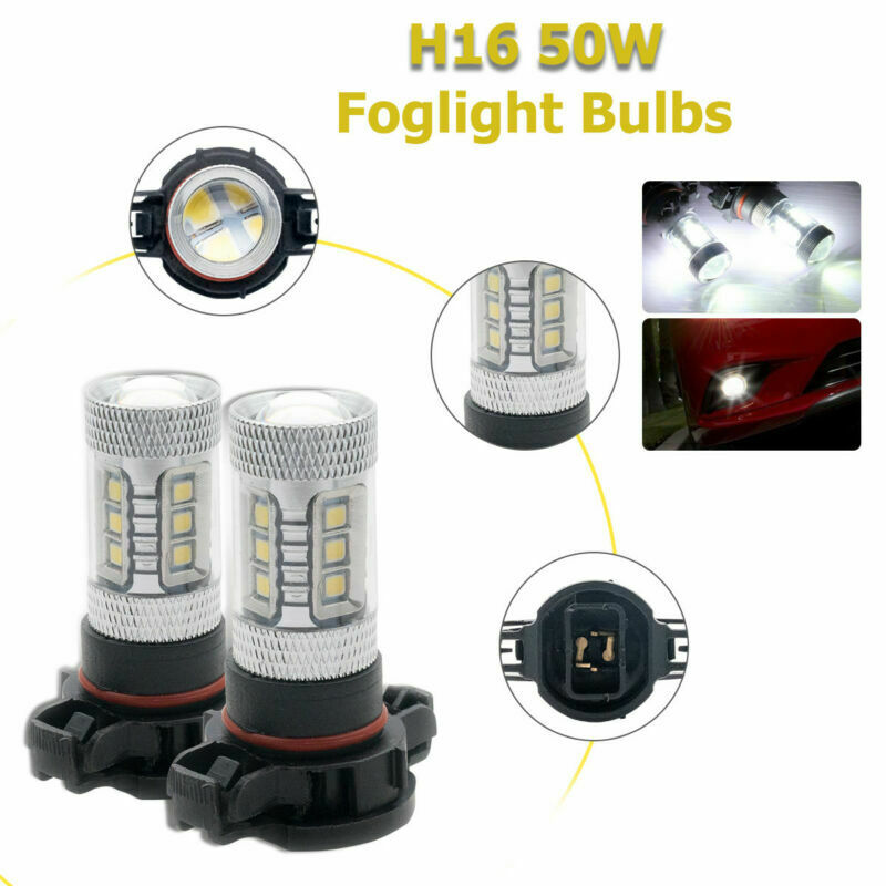 2PCS PS19W H16 5202 9009 PSX24W PS24W LED Car Front Fog Light Daytime Driving UK