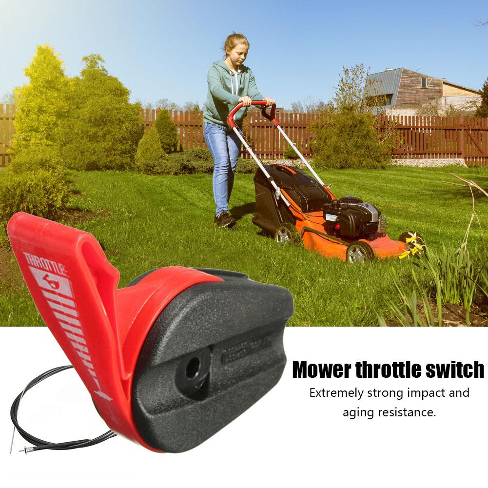Universal Lawn Mower Throttle Cable Switch Lever Control Kit For