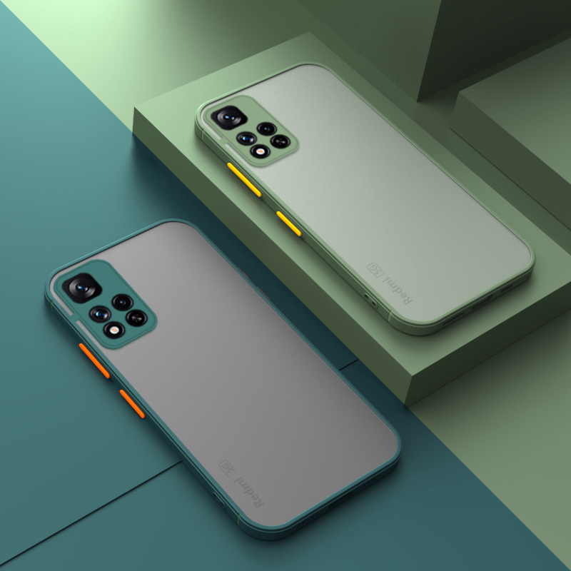 Cover Matte ibrida con Supporto e Anello per Xiaomi 14T Pro e Redmi Note 14