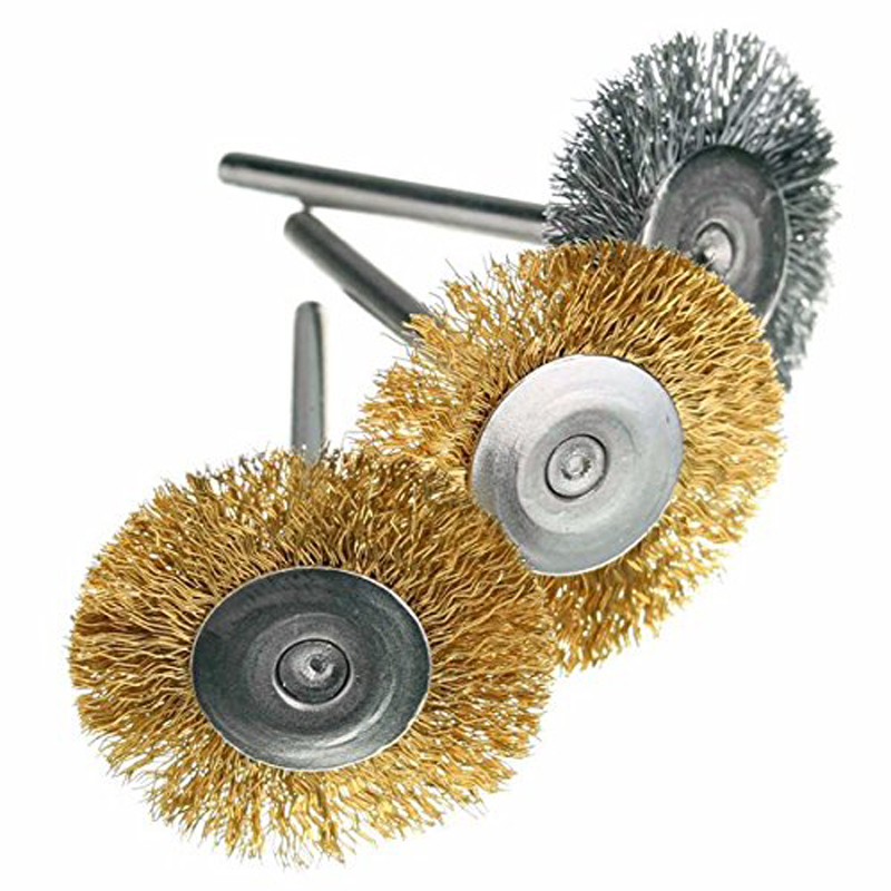 98x Stainless Steel Wire Cup Mix Brush Set With Sand Ring For Dremel Rotary Tool