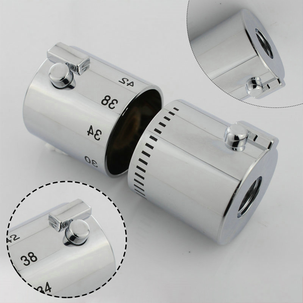 Shower Temperature Control Handle Knob Chrome Thermostatic Handle 1 ...