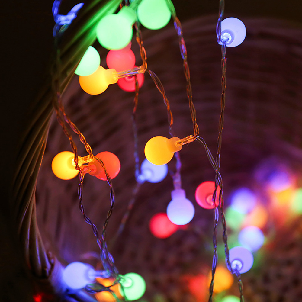 100 LED Globe Fairy String Lights Waterproof For Christmas Party