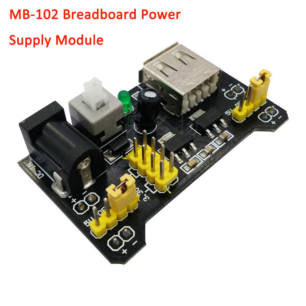 MB102 Breadboard Power Supply Module 3.3V 5V Solderless For Arduino