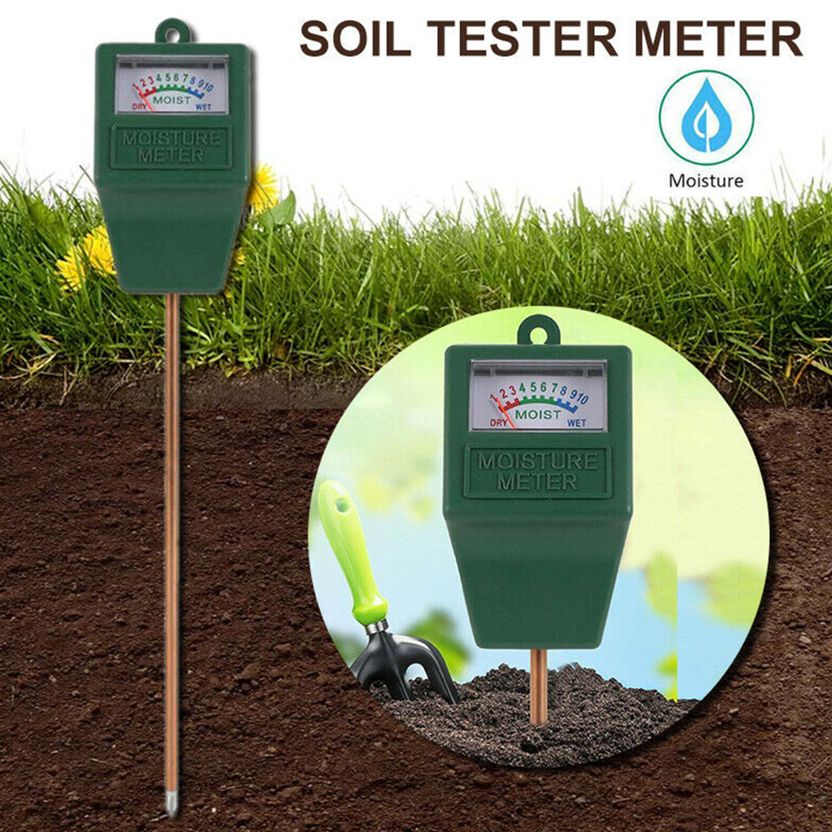 Soil tester plants PH value measuring device soil moisture