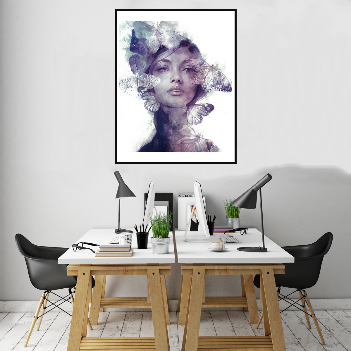 Beauty Women Canvas Art Painting Poster Print Bedroom Wall Picture Home ...