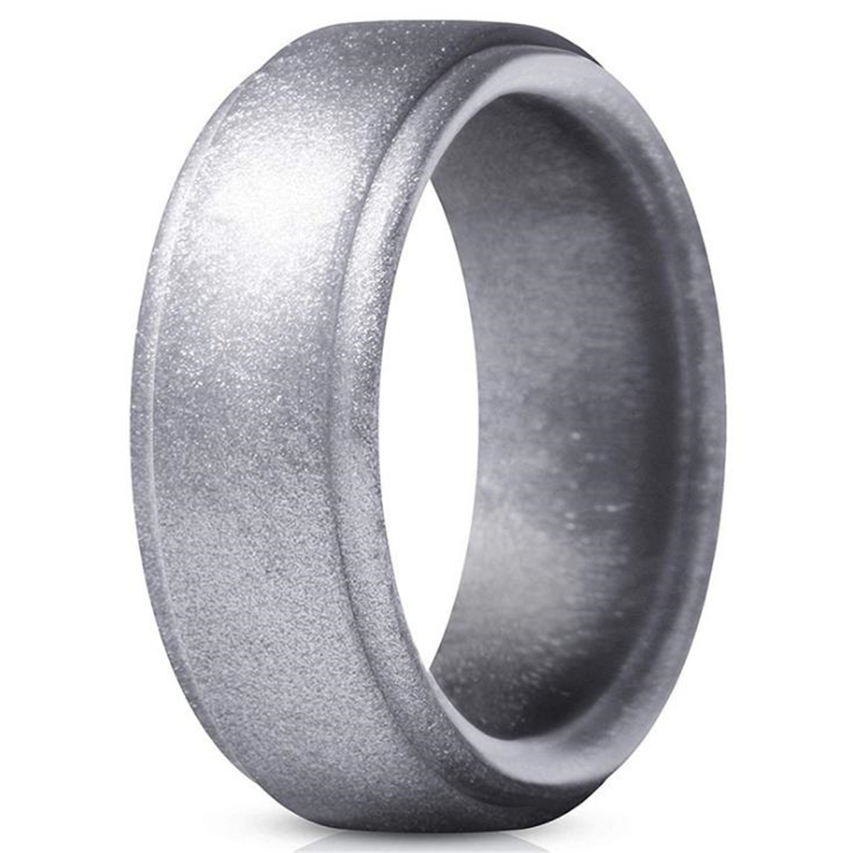 4PCS/Set Silicone Rubber Wedding Ring Bands Flexible Comfortable Safe ...