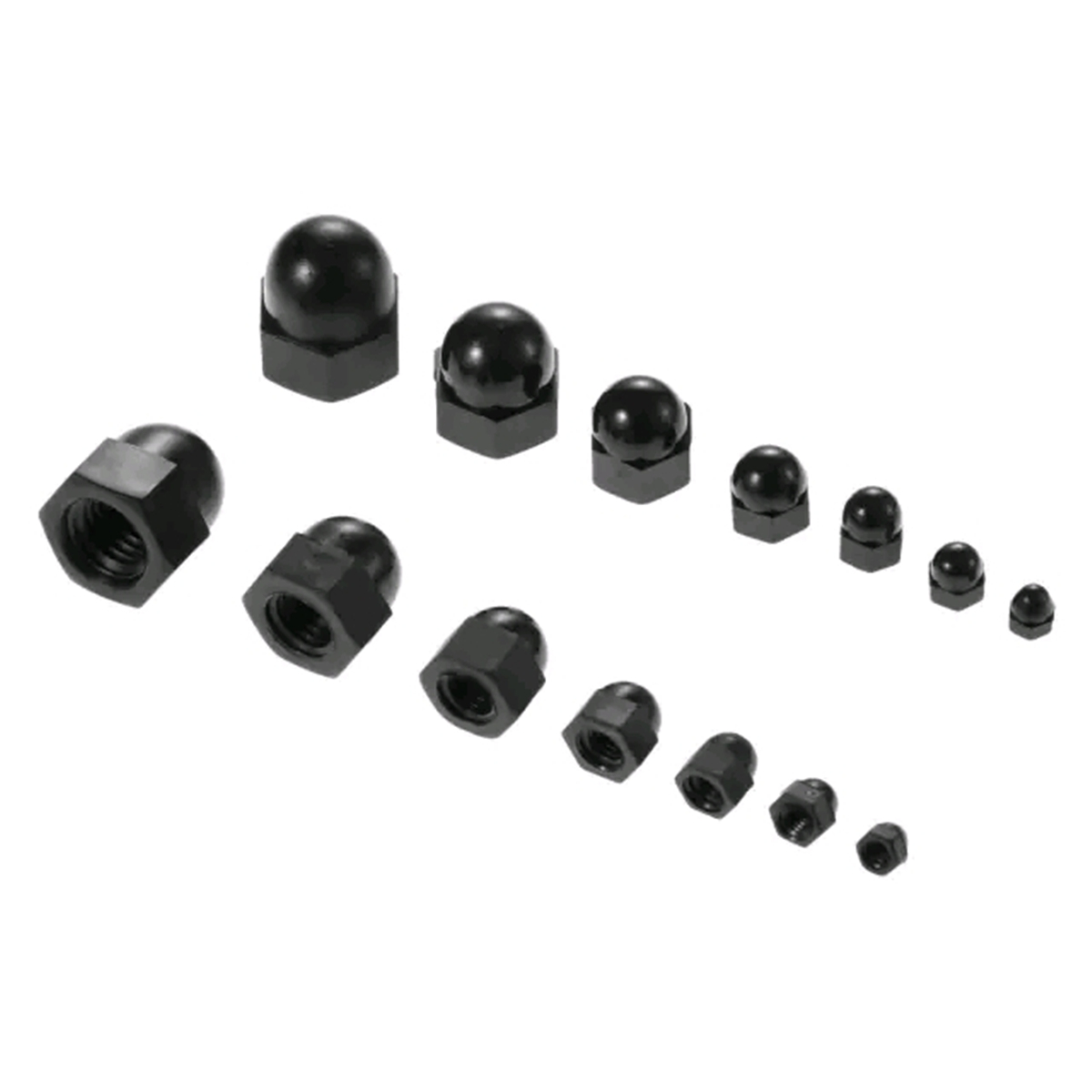 Nylon Plastic Hexagonal Nut Caps Dome Screw Bolt for M3//M4//M5//M6//M8//M10//M12 UK