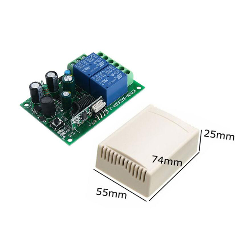 2CH 433 MHz Funk Fernbedienung Garagentor Funk Handsender+Empfänger