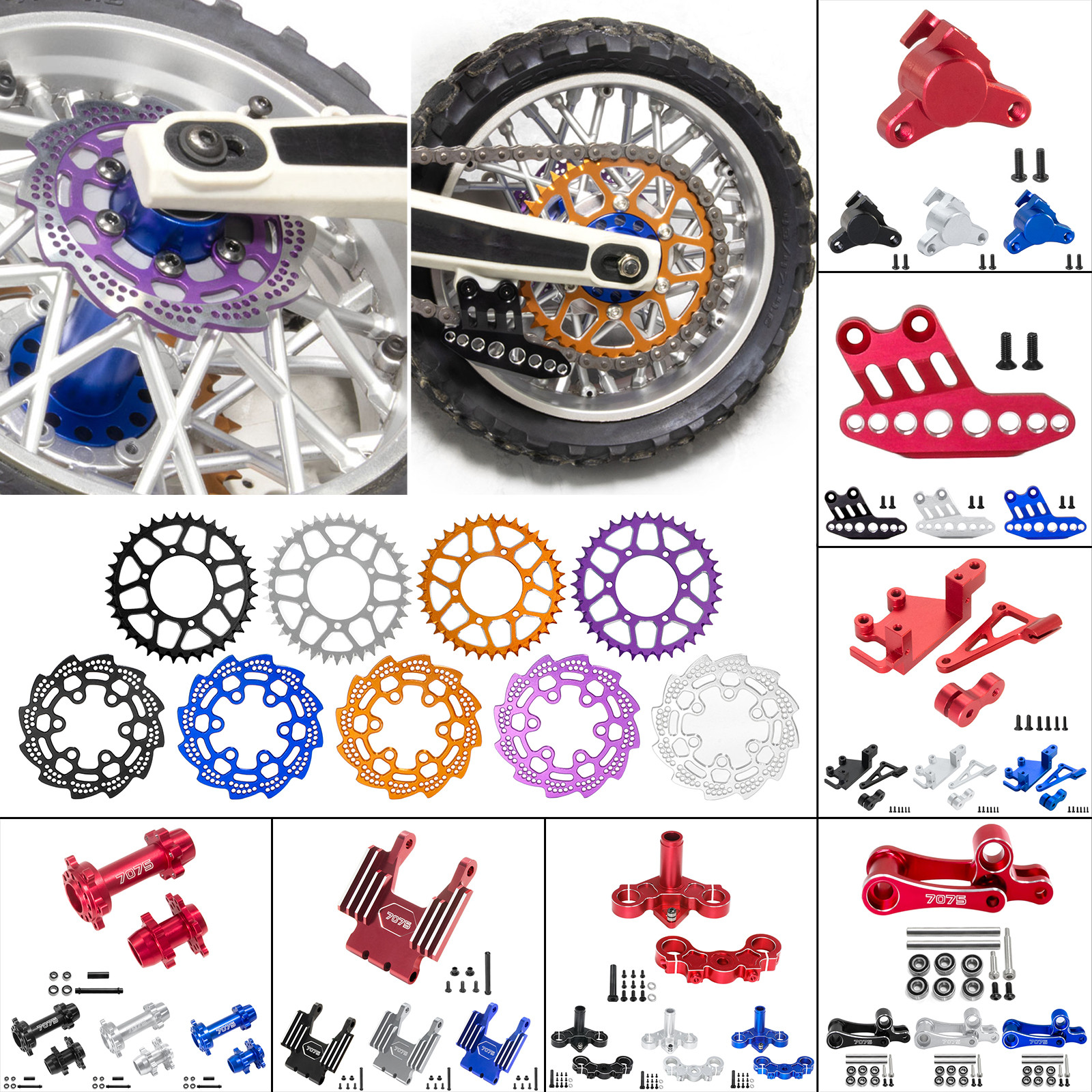Aluminium Upgrade Parts Set For LOSI 1/4 Promoto-MX