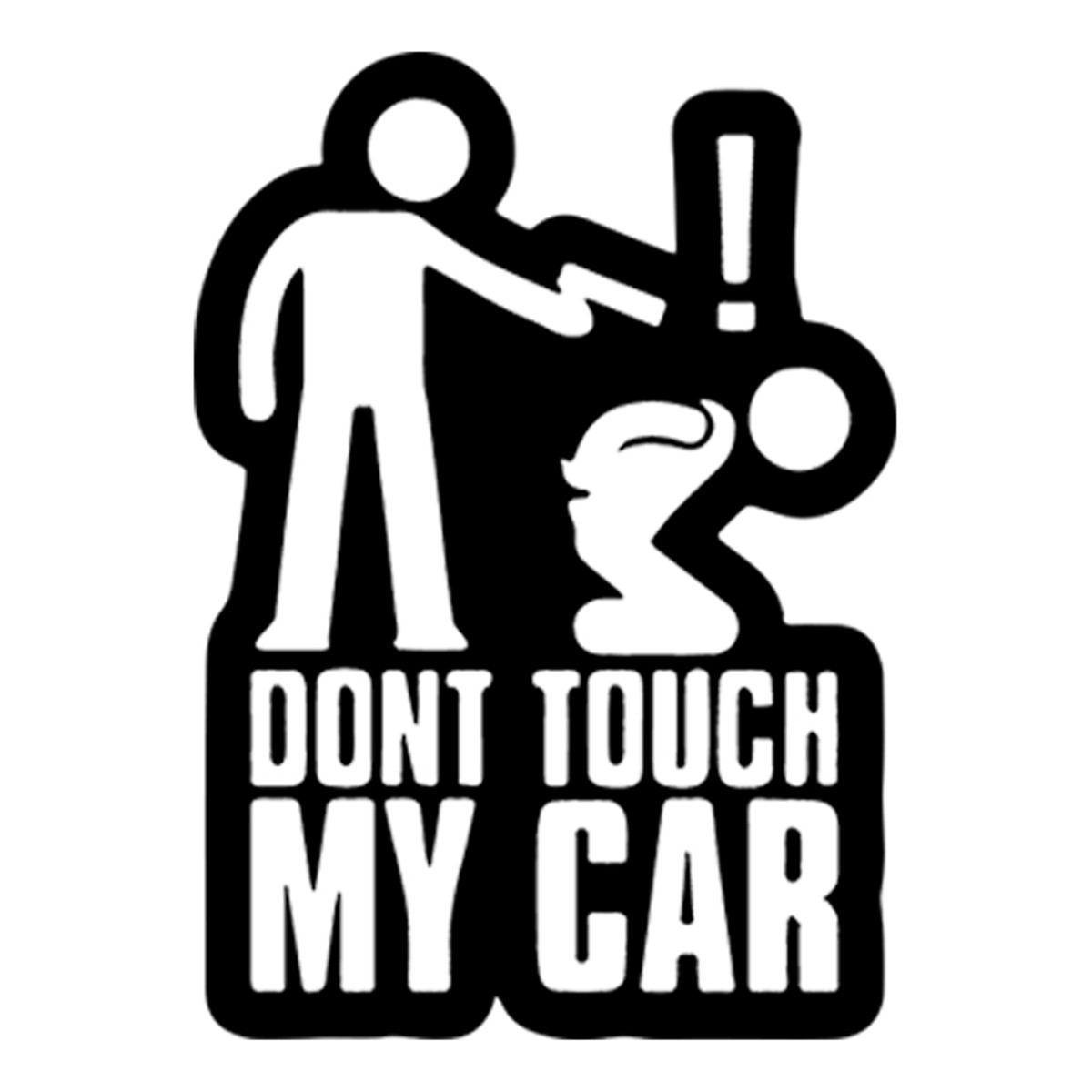 2pcs Dont Touch My Car Funny Sticker Auto Window Door Bumper Truck