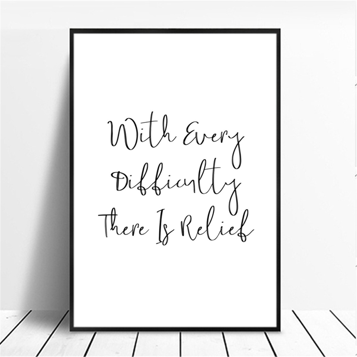 Inspirational English Words Canvas Wall Art Printed Poster