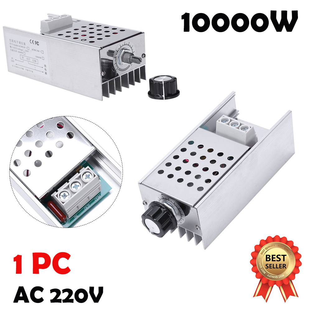 US 10000W AC 220V SCR Speed Controller Motor Electronic Voltage Regulator Dimmer