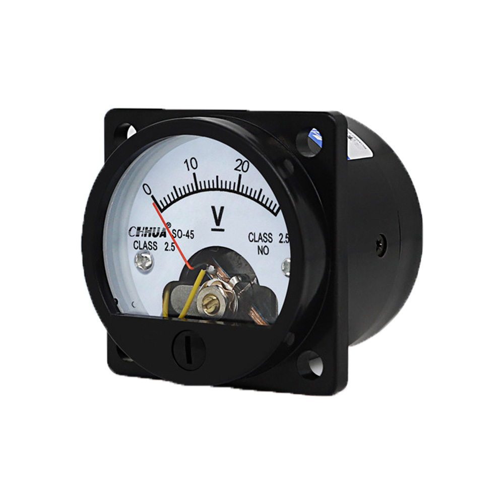 3 300V 300A DC Analog Einbau Messinstrument , Rund Voltmeter